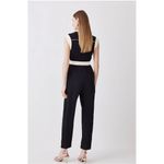Karen Millen NWT Twill Button Detail Woven Wrap Jumpsuit Size: 8 Photo 2