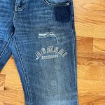 Armani Exchange EUC  Bootcut Jeans Women‎ 4 Distressed Streetwear Floral Y2K Photo 1