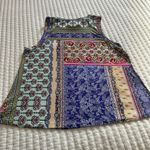 Johnny Was  Franco Boho Swing Tank Top Multi Color Printed Sz L Large NWT $110 Photo 6