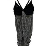 Athleta Swim Top Womens 36 B/C Laguna Side Scrunch Tankini Tank Black White Photo 4