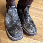 Roper Women’s 8.5 Cowboy Cowgirl Boots Brushed Cowhide Leather Riding Western Brown Photo 12