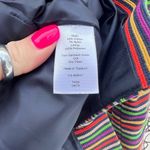 Talbots Rainbow Stripe Multicolor Cotton Mandarin Collar Blazer Jacket Size 6 Photo 6