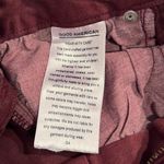 Good American Good legs 0 25 burgundy skinny mid rise cut #292-A pockets zip Photo 9