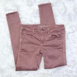 American Eagle Super Stretch Dusty Rose Pink Sateen Skinny Jegging 4 Regular Photo 1