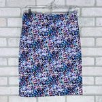 Margaret M Slimming Multicolor Floral Pencil Skirt Size S Blue Photo 1