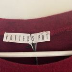 potter's pot  NEW size Large red tunic top lace long sleeve Photo 5