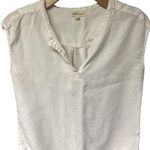 Cloth & Stone  sleeveless white shirt size S Photo 0