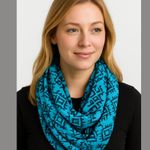 Arizona Jeans Arizona Jean Turquoise Geometric Infinity Scarf Photo 0