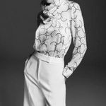 ZARA NWT SATIN EFFECT PRINTED BLOUSE M Pink | 2298/164 Photo 1