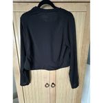 Adidas $50 SZ M MEDIUM BLACK MESH CROP COVER UP TEE LIGHT TOP STREETWEAR Photo 2