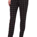 Vince Camuto Black White Squares Dress Pants Straight sz 12 Checkered Windowpane Photo 0