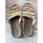 Sanuk Shoes Sandals You Got My Back Blanket Rainbow Stripe size 9 Slip On Canvas Photo 3