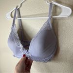 Natori  22030 light purple lavender feather lace mesh bra 32DDD Photo 1