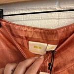 Anthropologie NWT  Maeve cassia rust tiered ruffle midi skirt Photo 4