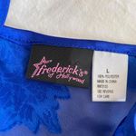 Frederick's of Hollywood  Cobalt Blue Lingerie Set size Large Photo 4