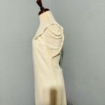 ZARA Bloggers Fav Ecru Linen Blend Bohemian Open Back Cut Out Midi Dress Sz L Photo 12