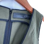 Proenza Schouler Green & Black Cotton Snakeskin Waist A-Line Dress Size XS Photo 6