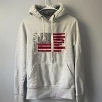 California American Flag Fleece Lined Hoodie Sweatshirt Photo 0