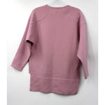 Marissa Webb Virgin Wool Top Size XS Pink Solid Long Sleeve High Low Stretch Photo 1