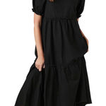 Forever 21  Women's Denim Ruffle Tiered Maxi Dress M Photo 0