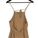 ZARA  Sleeveless Short Tiered Crinkle Cris Cross Spaghetti Straps Mini Dress M Photo 3