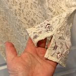 Gap ‎ Ivory Lace Short Sleeve Blouse Women's Large Romantic Cottage Bridal NWT Photo 4