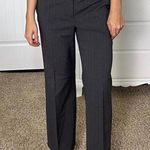 Grey pinstripe trousers with button detailing #pinstripe Gray Size 6 Photo 0