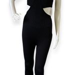 It Takes Nothing Cutout Seamless Jumpsuit Black Size L Photo 5
