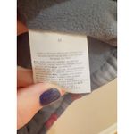 Old Navy  Plaid Quilted Vest Women Size Medium Gray Red Puffer Full Zip Collar Photo 4