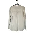 Stateside White Supima Cotton Long Sleeve Button Down Shirt Women Sz M Photo 1