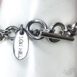 Lois Hill Sterling Silver Hand Bag Charms Rolo Link Toggle  Charm Bracelet Photo 10