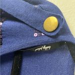 Baby Phat Blue Wool Blend Sequin Deep V-Neck Short Sleeves Sweater Dress Size 2X Photo 4