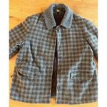 G.H. Bass &Co. Vtg G H Bass & Co Green Plaid Wool Farm Coat / Country Jacket Sz M Photo 2