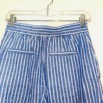 LC Lauren Conrad Blue Striped High Rise Cropped Pants Photo 6
