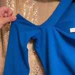 Susana Monaco teal low shoulder cutout bodycon mini dress, size s, NWOT Photo 2