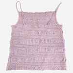 H&M  lavender Purple Tiered Ruched Tank Top Photo 0
