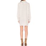 CP Shades Teton Linen Tunic Dress Patch Pockets Long Sleeve V Neckline White S Photo 2