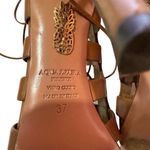 AQUAZZURA Gladiator Brown Heeled Sandals EUC Size 7 Photo 12