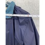 Woolrich  Women's Raincoat Blue Hoodie Size Small Nylon Jacket Cinch Waist long Photo 6