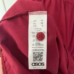 ASOS DESIGN Red Long Sleeve Mini Dress Size US 6 Photo 3