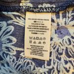 Free People  | Blue Hawaii Washed Blue Print Short Sleeve Mini Dress Size Large Photo 11