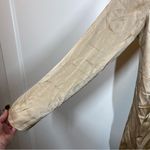 Meshki Saira Wrap Tie Up Mini Dress in wheat gold satin size medium event winter Photo 5