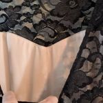 Donna Mizani NWT Form Fitting Dress Size Large Black Lace Overlay Photo 6