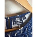 Madison Mathews Navy Smocked Bodice Maxi Dress Sz. L Blue Size L Photo 4