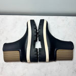 Tory Burch NEW  Hurricane Rain Boots Size 7 Black White Olive Green Wellington Photo 3