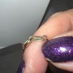 Trifari  Vintage Frosted Heart With Rhinestone Gold Tone Heart Necklace Photo 5