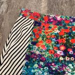 Tabitha from Anthropologie Meadow Floral and Striped Lined Pencil Skirt Size 16 Blue Photo 10