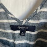 Madewell Bondi Cover Up Sleeveless Blue Striped Gauze Jumpsuit Photo 7