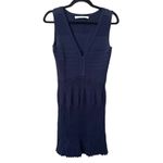 Diane Von Furstenberg  Navy A Line Bandage Knit‎ Mini Dress Sz Small Photo 1