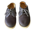 Bussola velvet Navy Lauren Pony Indigo women’s Perforated Lace Up Oxford 38 Blue Size 7 Photo 3